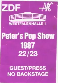 Ticket Peter's Pop Show 1987 in Dortmund