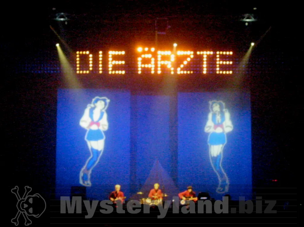 die ärzte beim Unplugged-Teil ihres Oberhausener Konzerts
