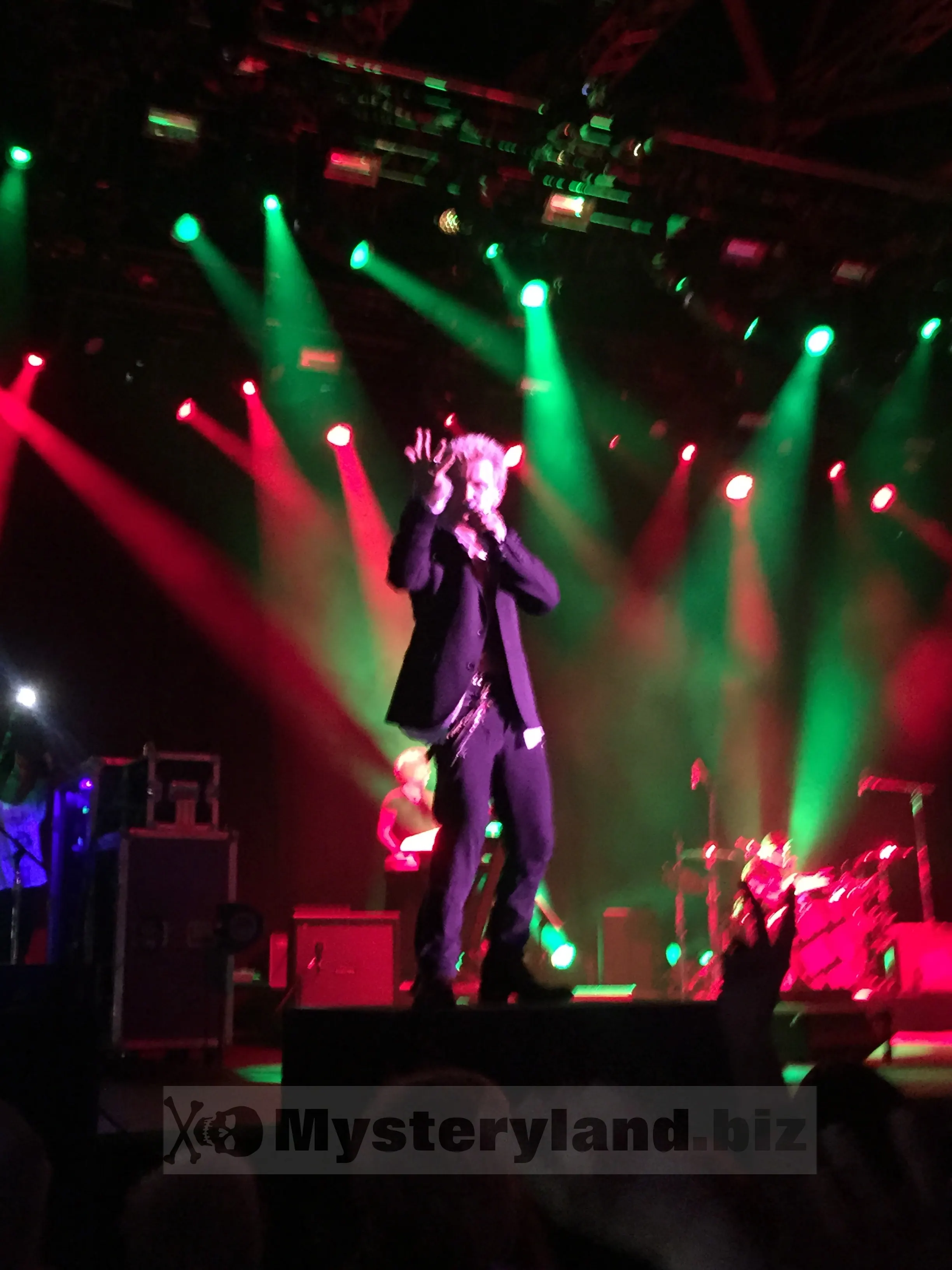 Bühnenfoto von Billy Idol in Düsseldorf