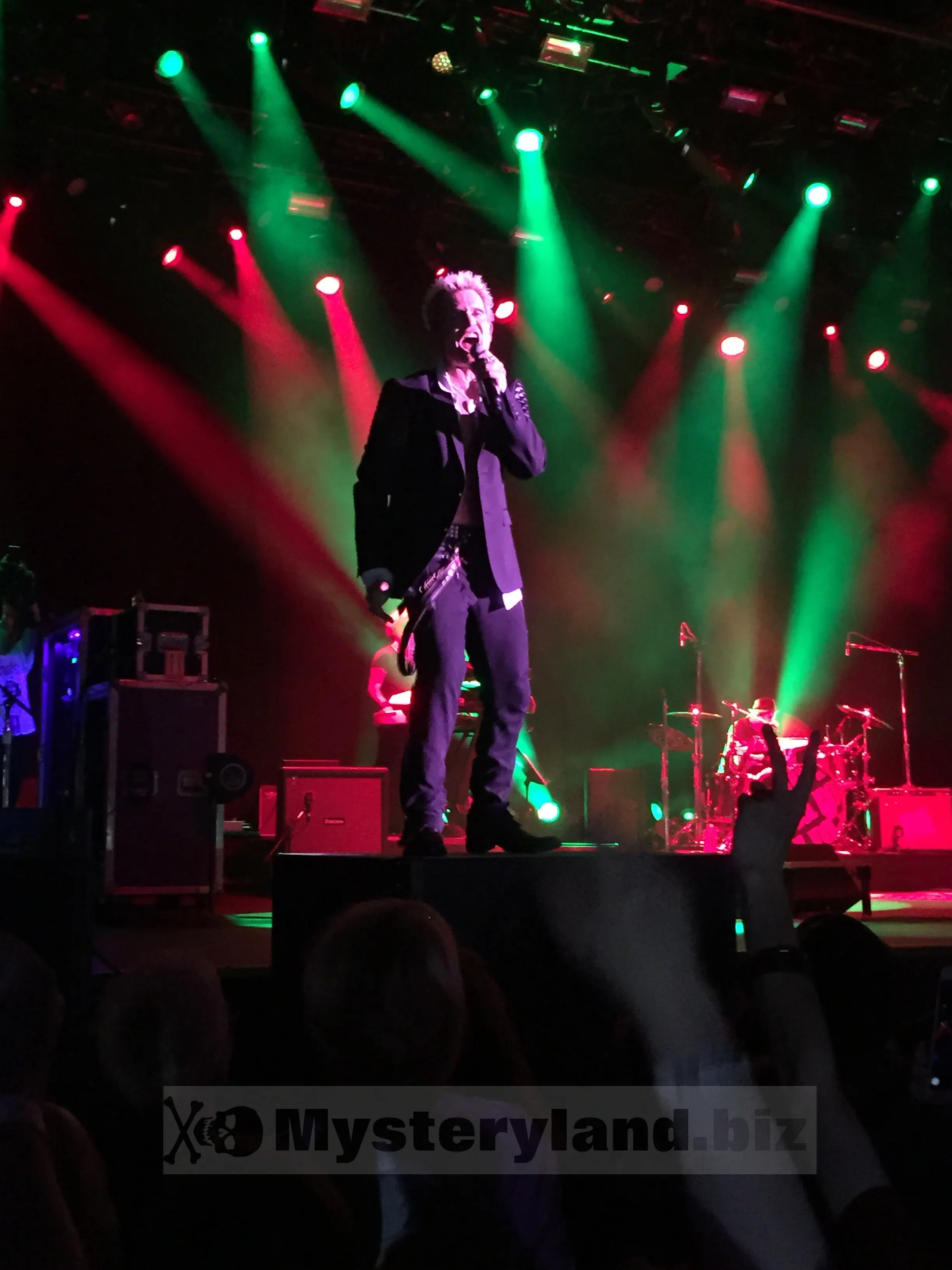 Billy Idol Konzertbild aus der Mitsubishi Electric Halle