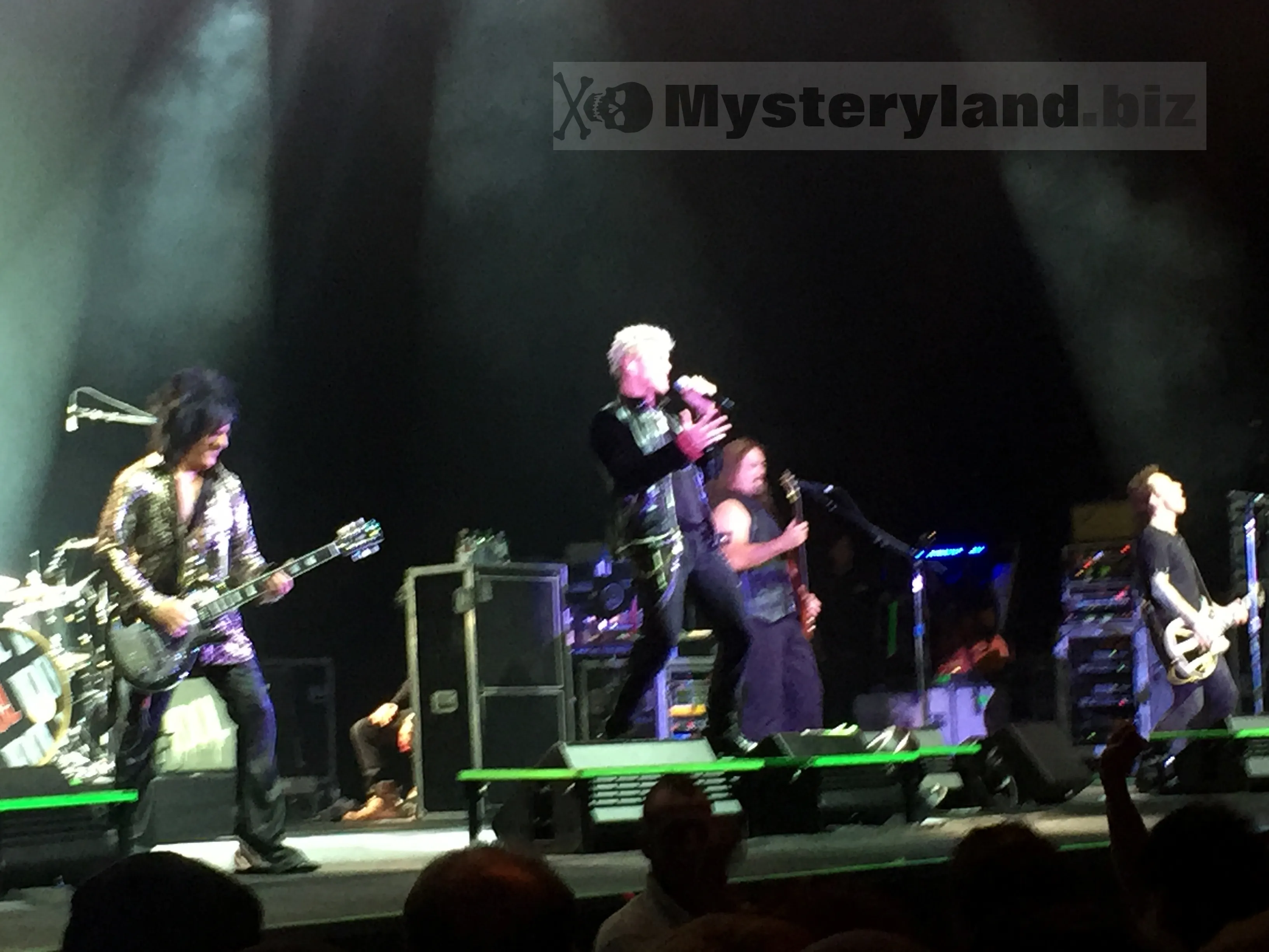 Billy Idol live in Düsseldorf am Abend