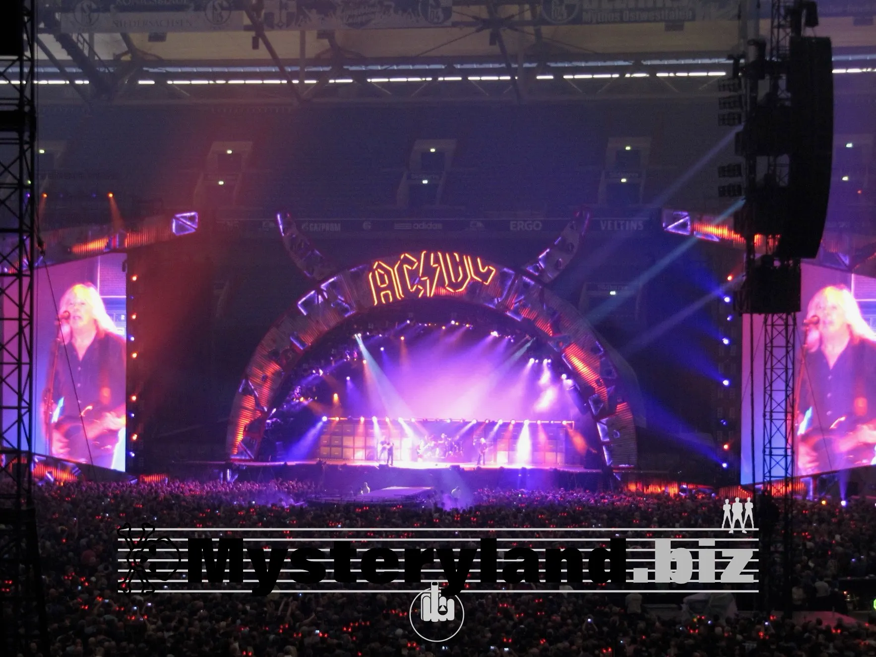 AC/DC auf der Bühne