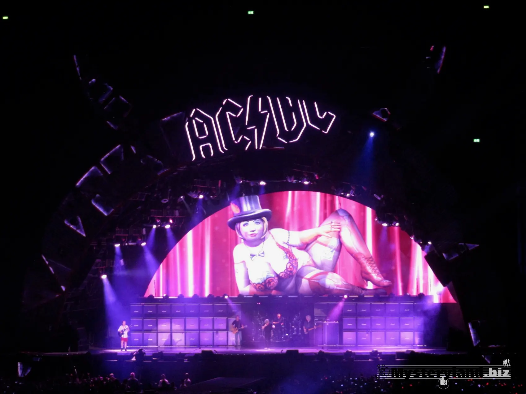 AC/DC auf der Bühne