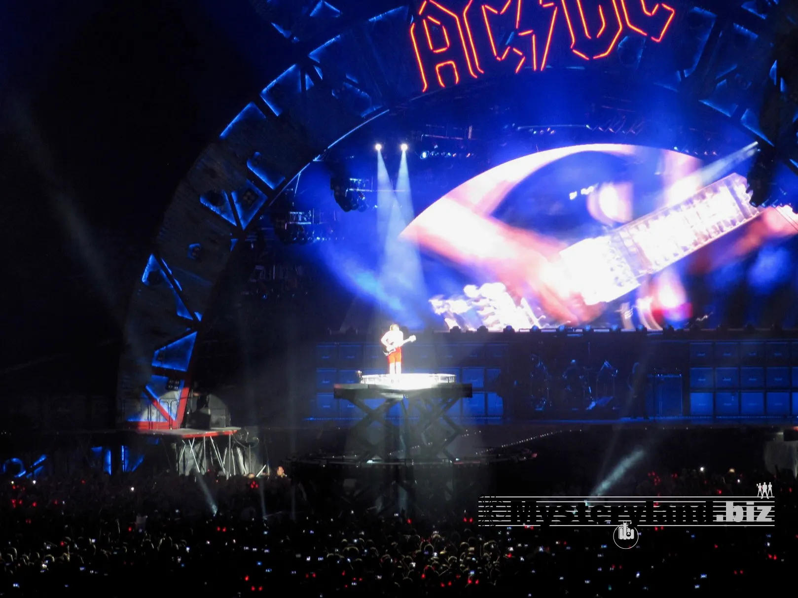 AC/DC auf der Bühne