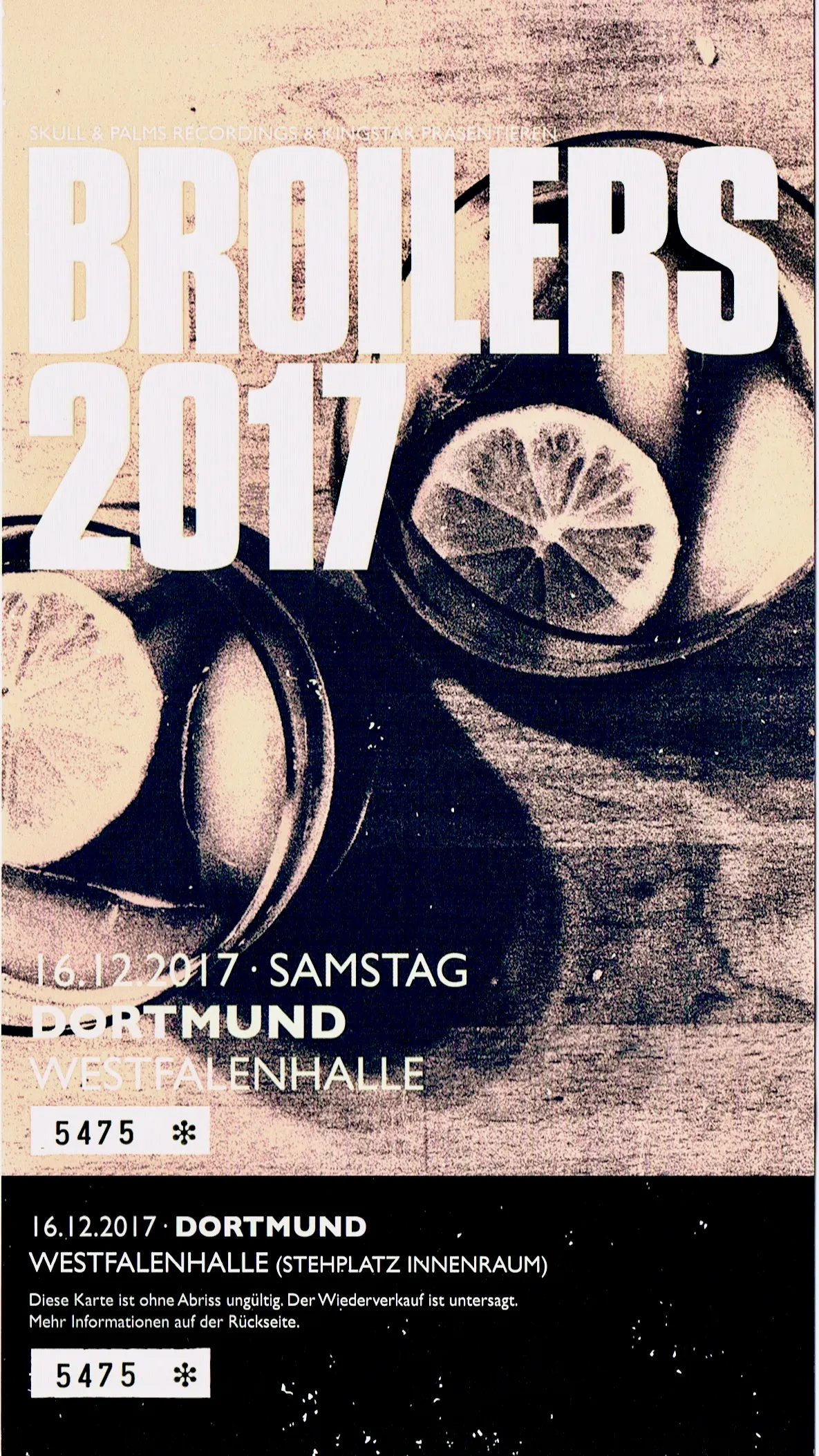 Ticket Broilers in Dortmund 2017