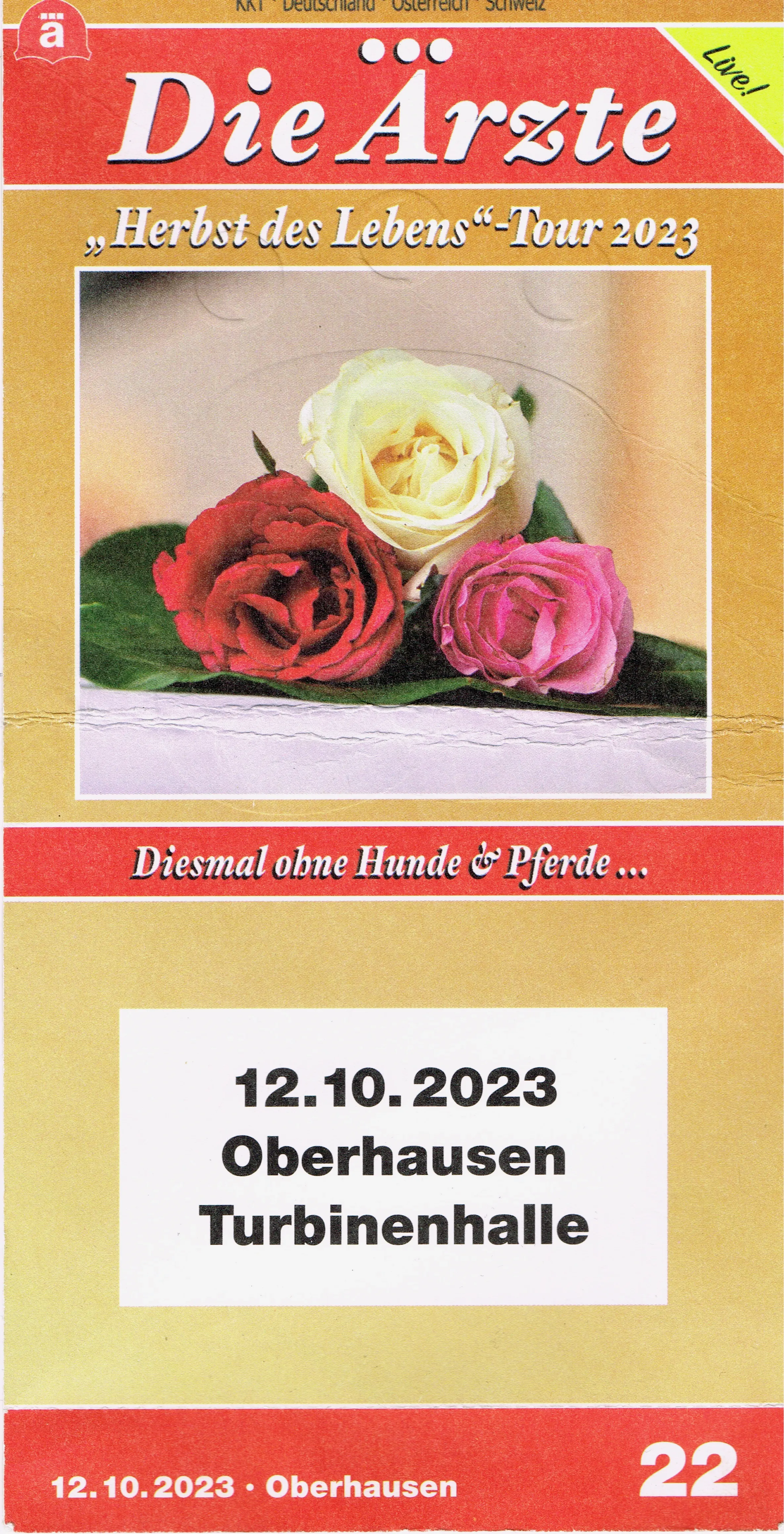Ticket Vorderseite
