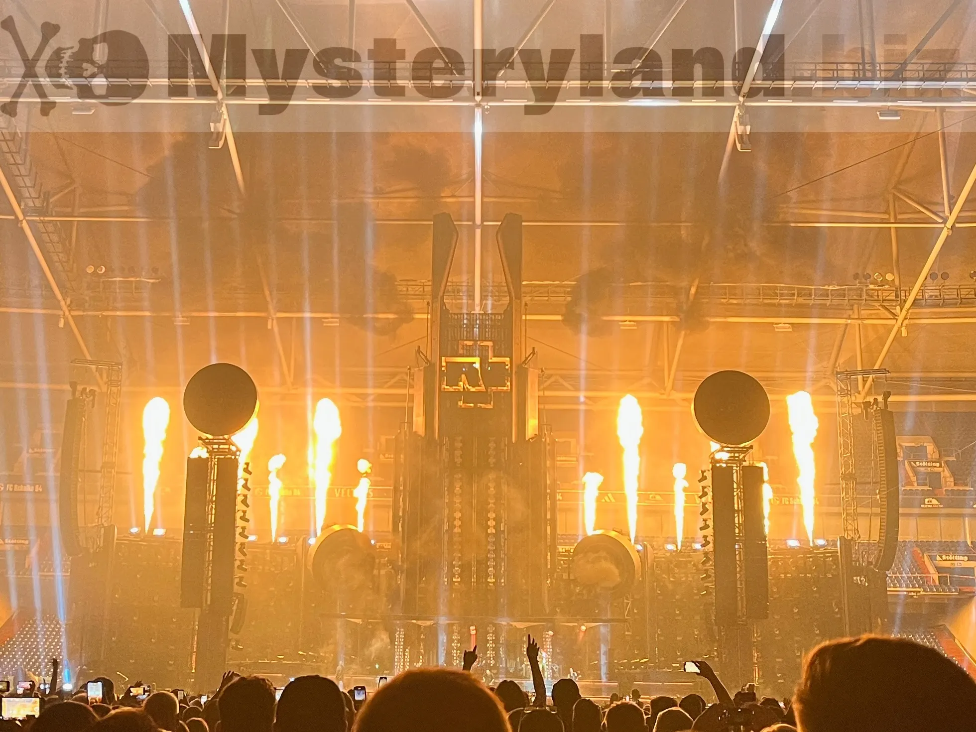 Rammstein auf der Bühne