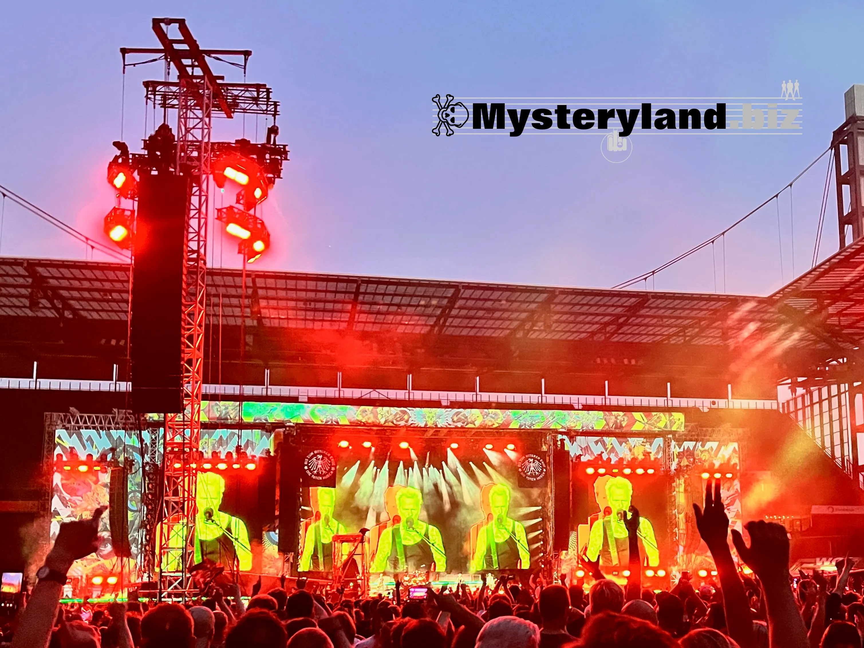 Die Toten Hosen live um 22:12 Uhr